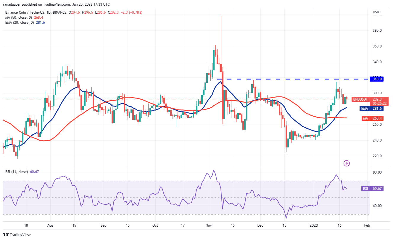 Price analysis 1/20: BTC, ETH, BNB, XRP, ADA, DOGE, MATIC, DOT, LTC, AVAX Price analysis 1/20: BTC, ETH, BNB, XRP, ADA, DOGE, MATIC, DOT, LTC, AVAX
