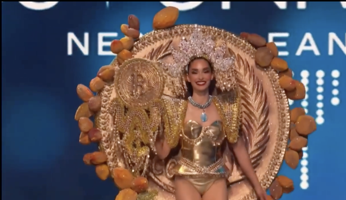 Miss Universe contestant represents El Salvador with Bitcoin-inspired costume Miss Universe contestant represents El Salvador with Bitcoin-inspired costume