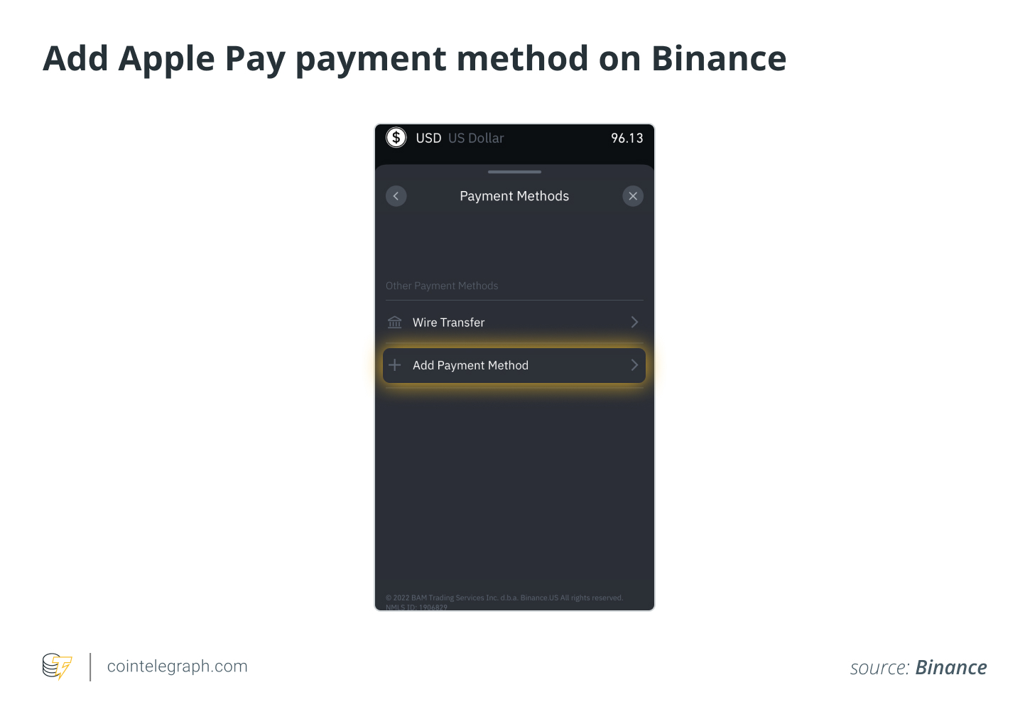 Add Apple Pay Payment Method on Binance Add Apple Pay Payment Method on Binance