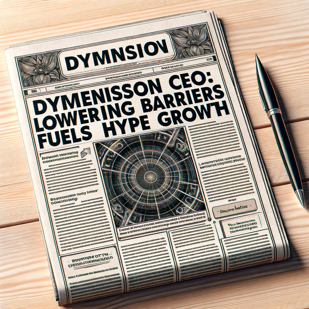 Dymension CEO: Lowering Crypto Barriers Fuels Hyper Growth Dymension CEO: Lowering Crypto Barriers Fuels Hyper Growth