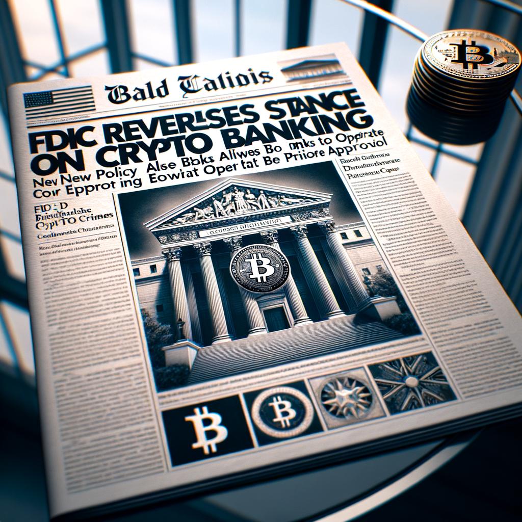 FDIC Reverses U.S. Crypto Banking Policy That Demanded Prior Approvals FDIC Reverses Stance on Crypto Banking: New Policy Allows Banks to Operate Without Prior Approval