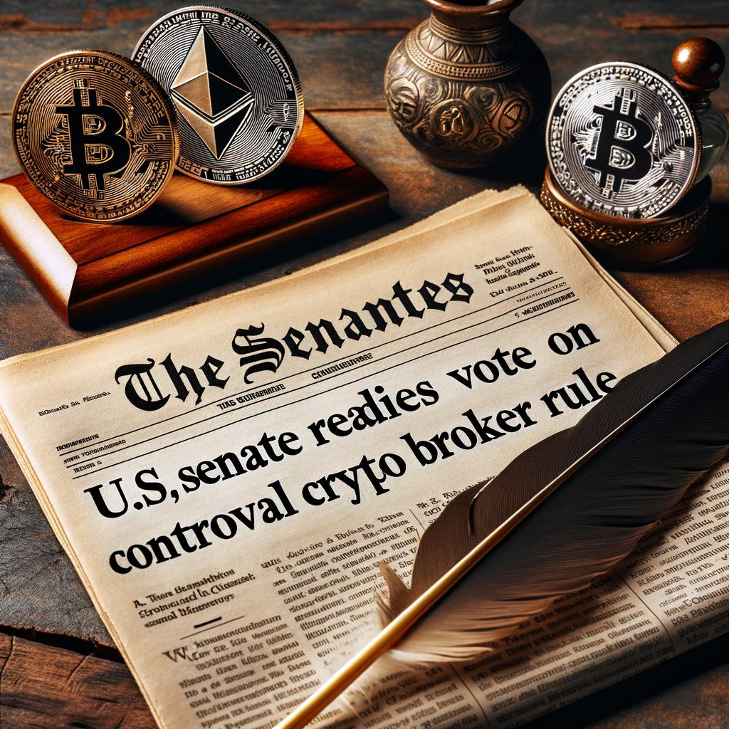 U.S. Senate Expected to Vote on Erasing IRS's Crypto Broker Rule That Threatens DeFi: Source U.S. Senate Readies Vote on Controversial IRS Crypto Broker Rule