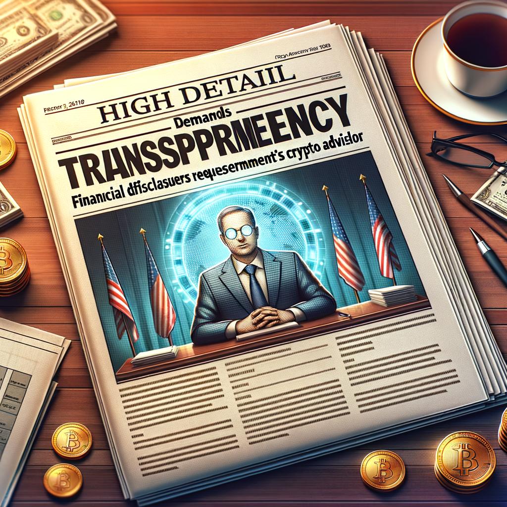 Sen. Warren requests financial disclosures from Trump’s crypto czar Senator Warren Demands Transparency: Financial Disclosures Requested from Trump’s Crypto Advisor