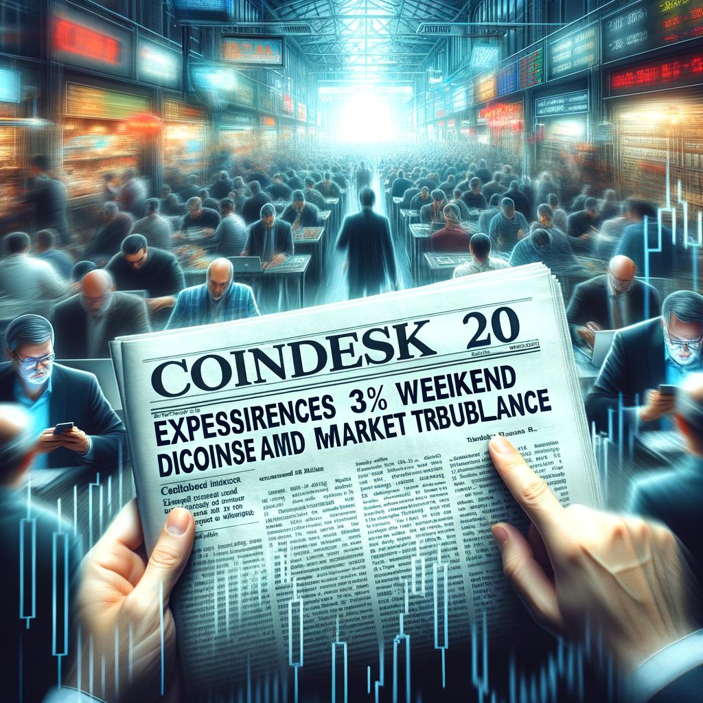 CoinDesk 20 Performance Update: Index Drops 3% Over Weekend as All Assets Trade Lower CoinDesk 20 Index Experiences Weekend Decline of 3% Amid Market Turbulence