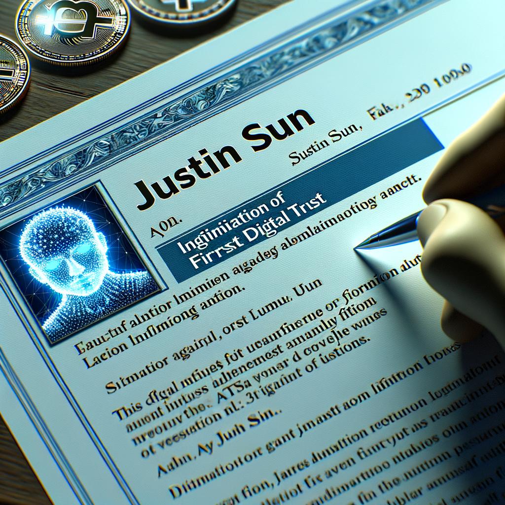 First Digital Trust Files Defamation Claim Against Justin Sun First Digital Trust Initiates Legal Action Against Justin Sun