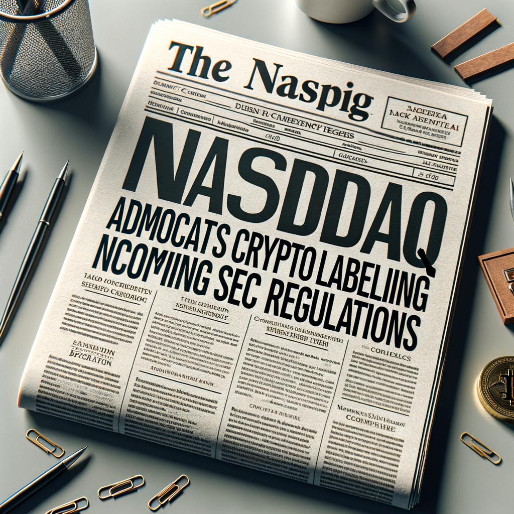 Nasdaq Tells SEC Precise Crypto Labeling Will Be Everything in Future Regulation Nasdaq advocates for Clear Crypto Labeling in Upcoming SEC Regulations