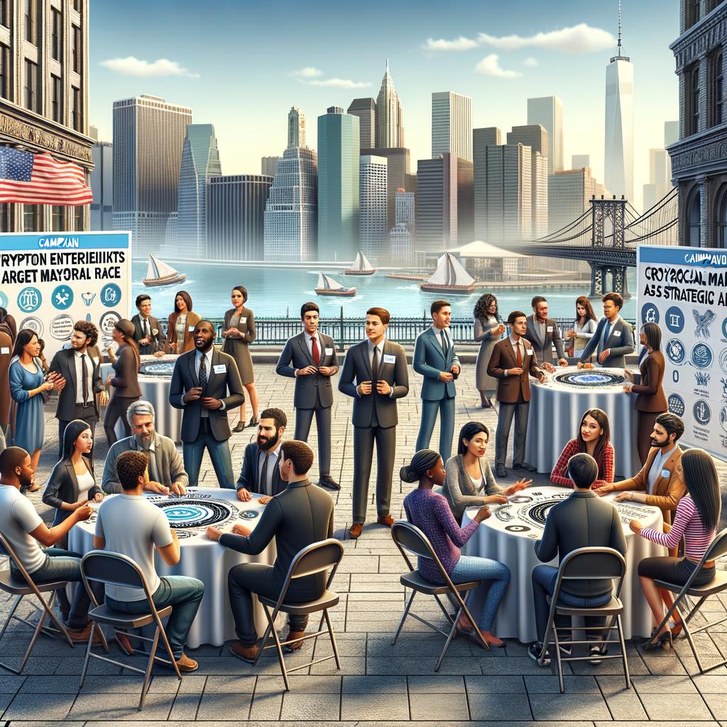 Crypto backers eye New York City mayoral race as next battleground Crypto enthusiasts Target New York City Mayoral Race as Strategic Arena