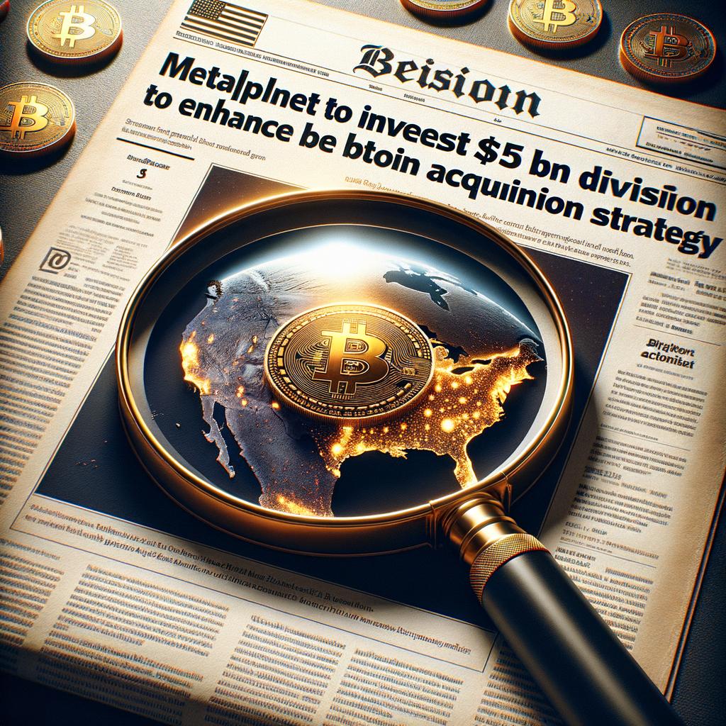 Metaplanet Plans to Inject $5B Into U.S. Unit to Accelerate Bitcoin Buying Strategy Metaplanet to Invest $5 Billion in U.S. Division to Enhance Bitcoin Acquisition Strategy