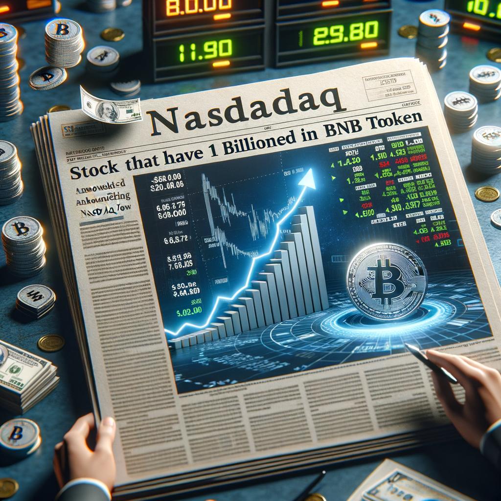A Nasdaq-Listed Stock Surges More Than 100% After Unveiling $1 Billion BNB Token Buying Plan Nasdaq-Listed Stock soars Over 100% Following announcement of $1 Billion BNB Token Acquisition