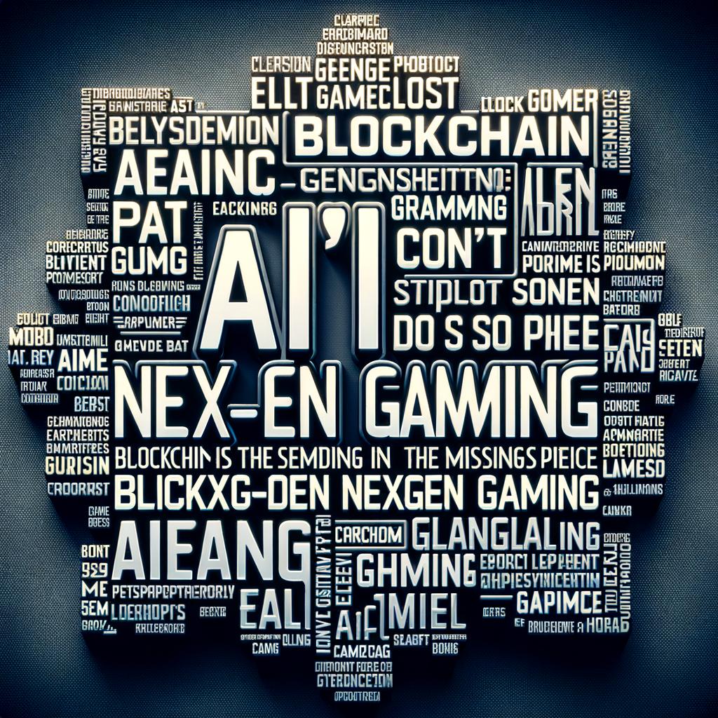 AI can’t do it alone: Blockchain is the missing piece in next-gen gaming Sure! Here are some suggested headings for the article