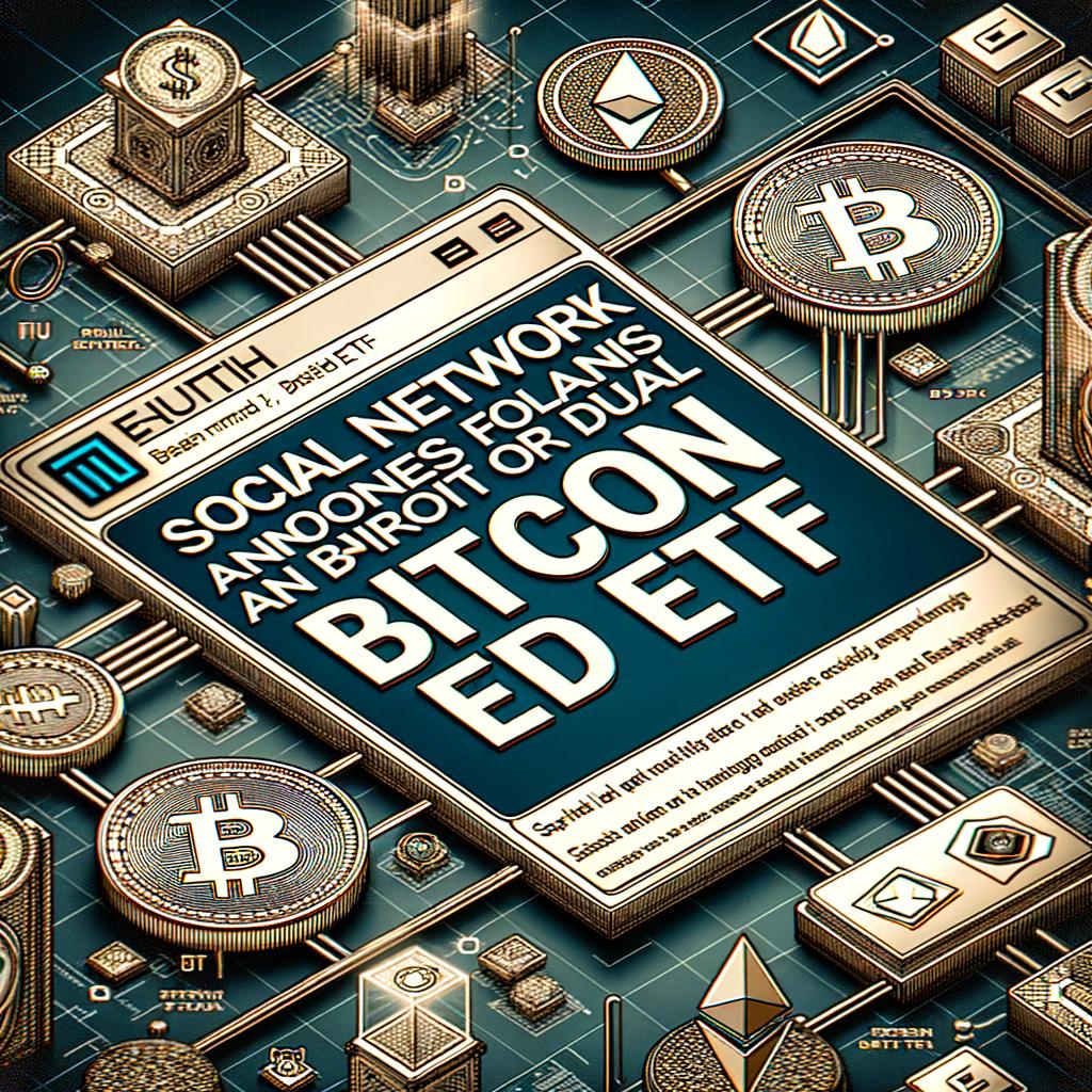 Trump’s Truth Social files S-1 for dual Bitcoin and Ether ETF Trump's Truth social Announces Plans for Dual Bitcoin and Ether ETF