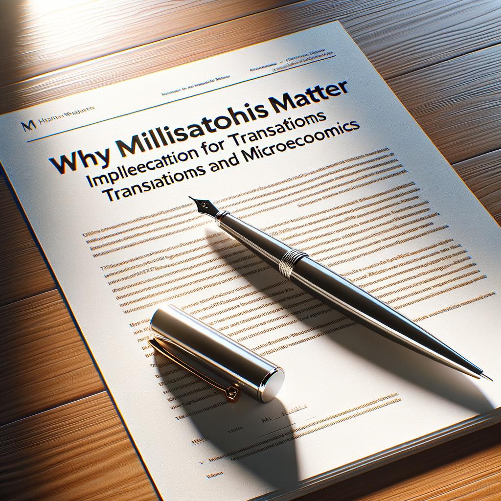 Understanding Millisatoshi: The Future of Bitcoin's Smallest Unit Why Millisatoshis Matter: Implications for Transactions and Microeconomics