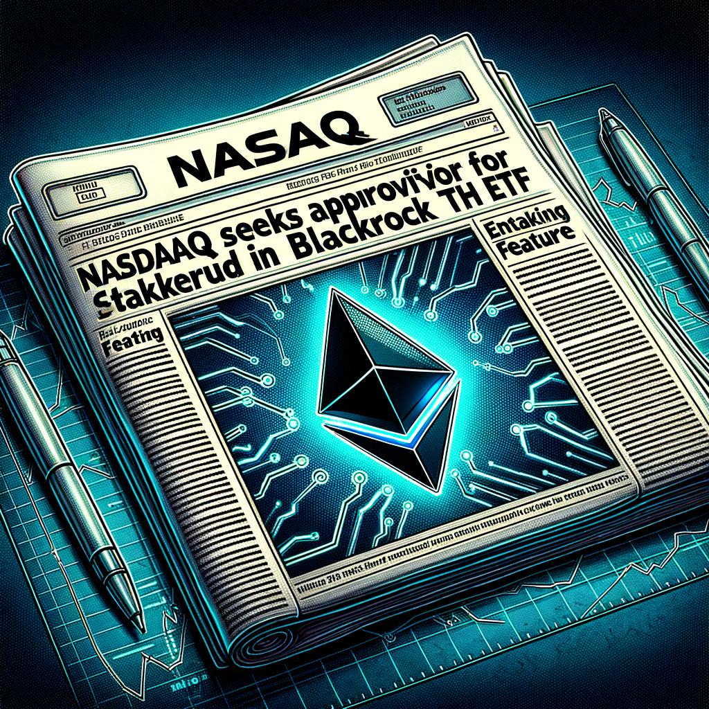 Nasdaq files application to add staking for BlackRock iShares ETH ETF nasdaq Seeks Approval for Staking Feature in BlackRock iShares ETH ETF