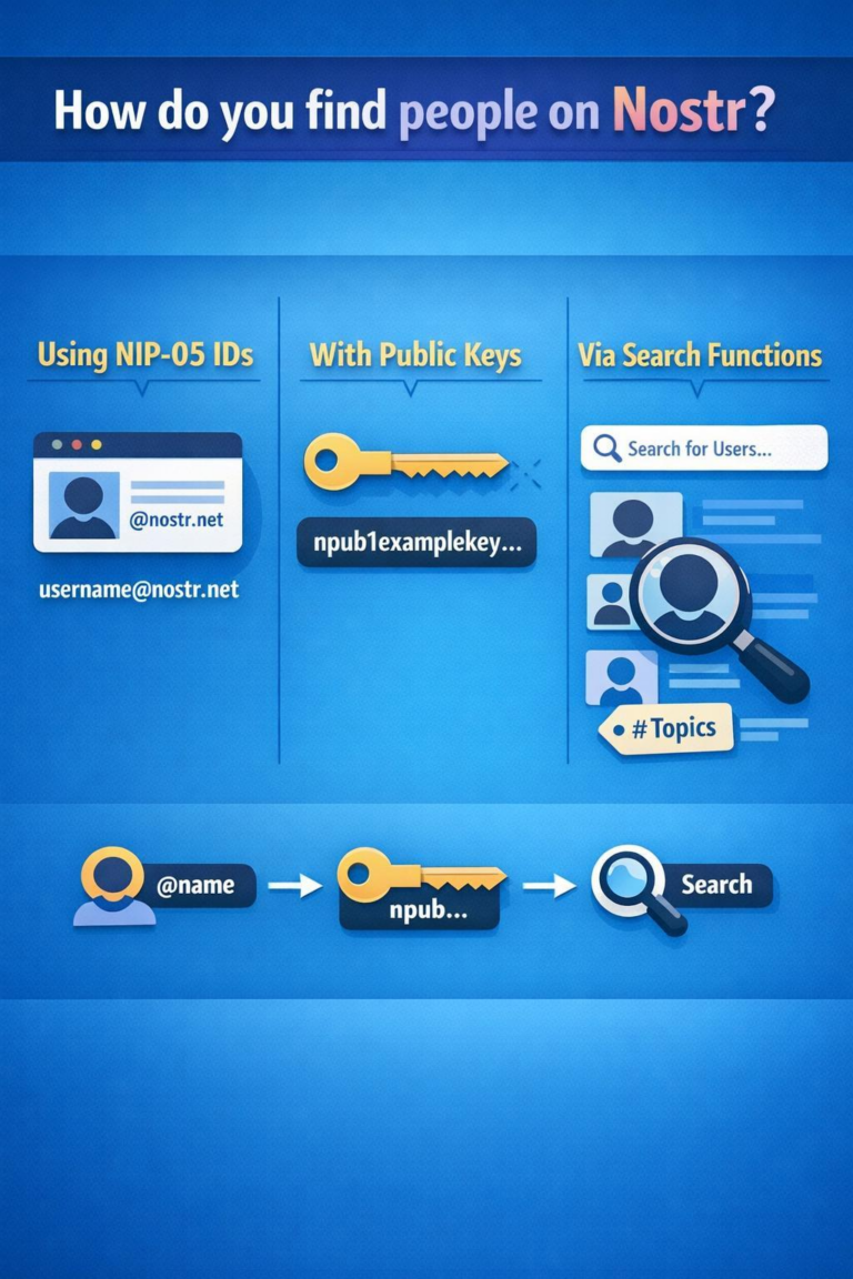 How do you find people on Nostr?