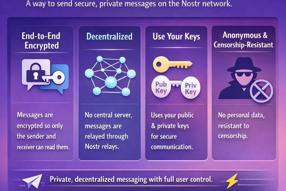 What is Nostr direct messaging?
