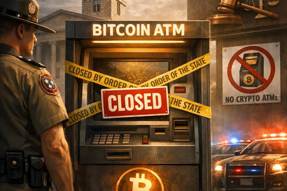 Tennessee Becomes Second State to Outlaw Bitcoin, Crypto ATMs