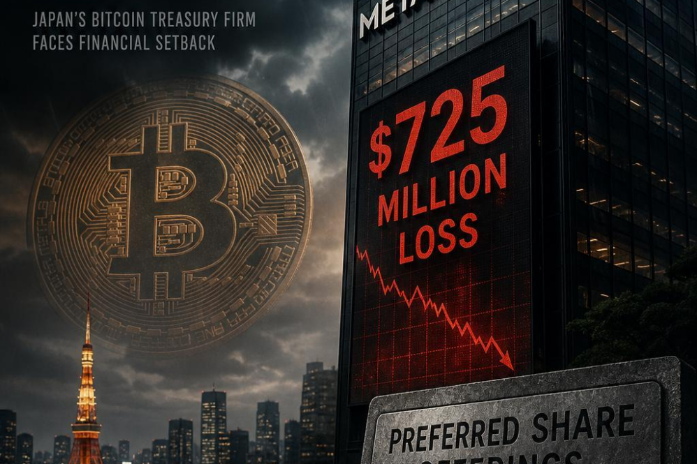 Bitcoin Firm Metaplanet Posts $725 Million Loss, Delays Preferred Share Offerings