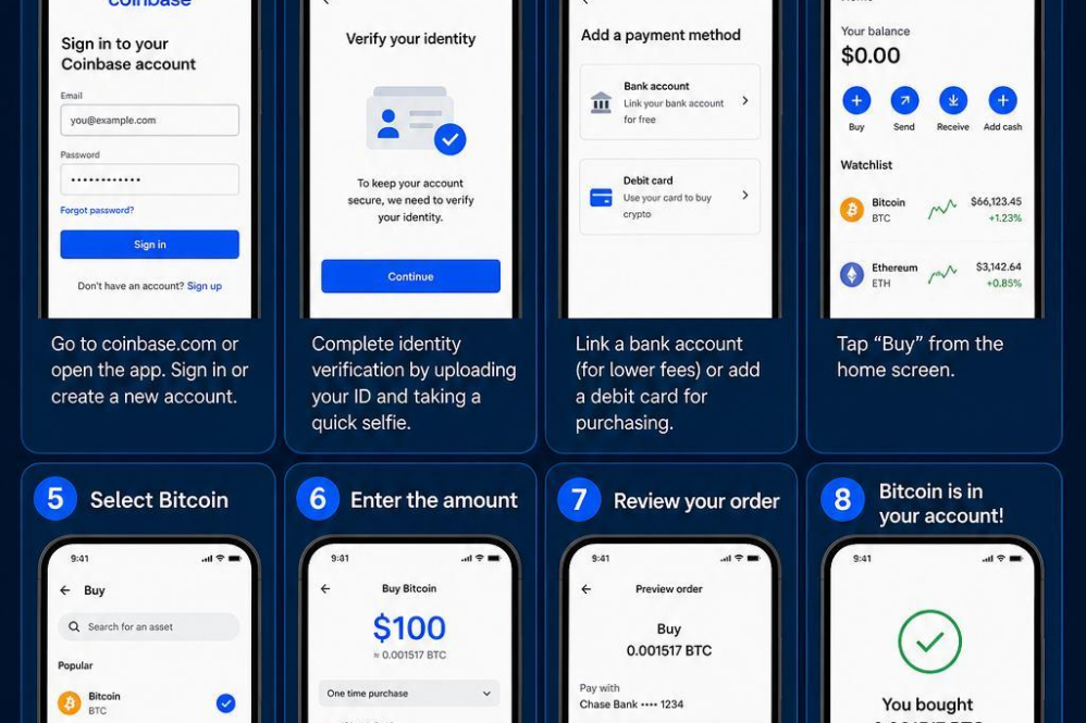 How to Buy Bitcoin on Coinbase: Full Walkthrough