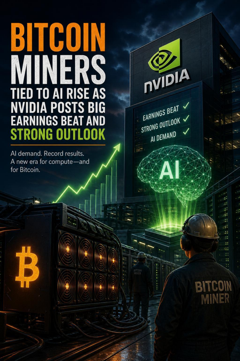 Bitcoin miners tied to AI rise as Nvidia posts big earnings beat and strong outlook