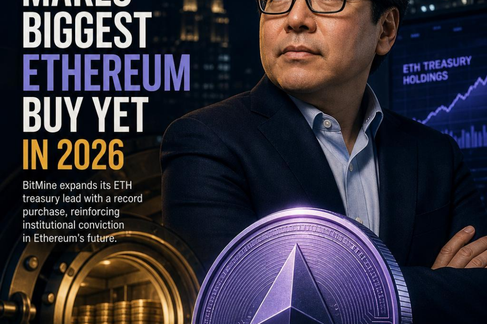 Tom Lee’s BitMine Makes Biggest Ethereum Buy Yet in 2026