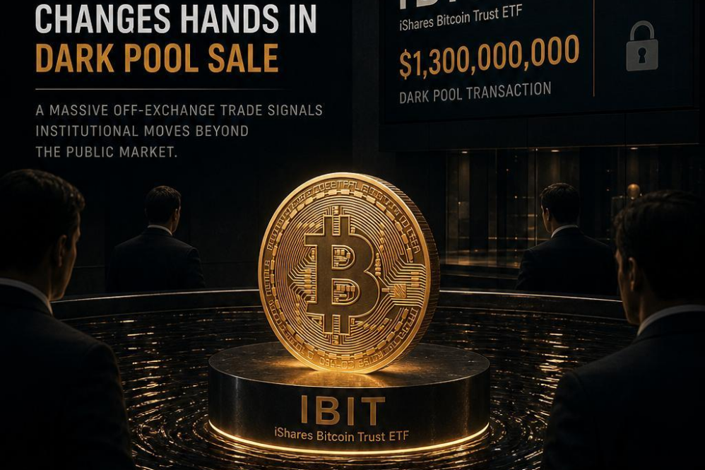 $1.3B Worth of BlackRock’s IBIT Changes Hands in Dark Pool Sale