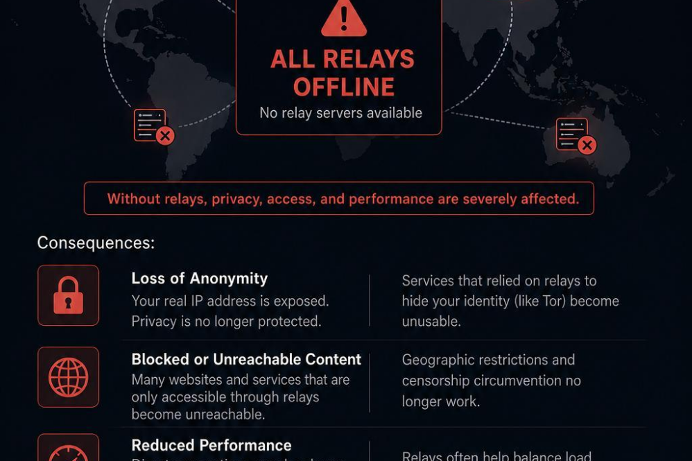What happens if all relays shut down?