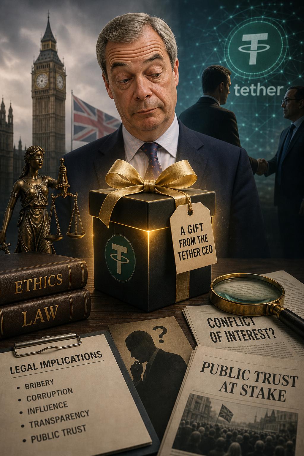 Reform UK's Nigel Farage Faces Standards Probe Over Tether Billionaire's $6.7 Million Gift Examining the Ethical and Legal Implications of Nigel Farage’s Acceptance of the Tether CEO's Gift