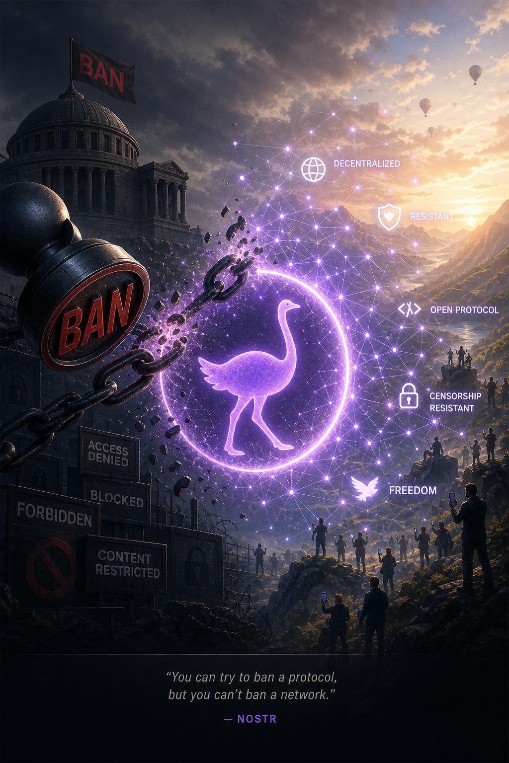 Can governments ban Nostr? Can governments ban Nostr?