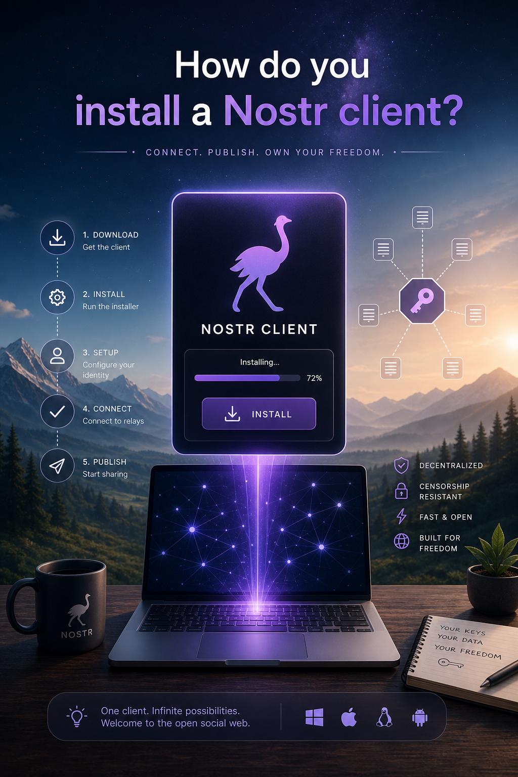 How do you install a Nostr client? How do you install a Nostr client?