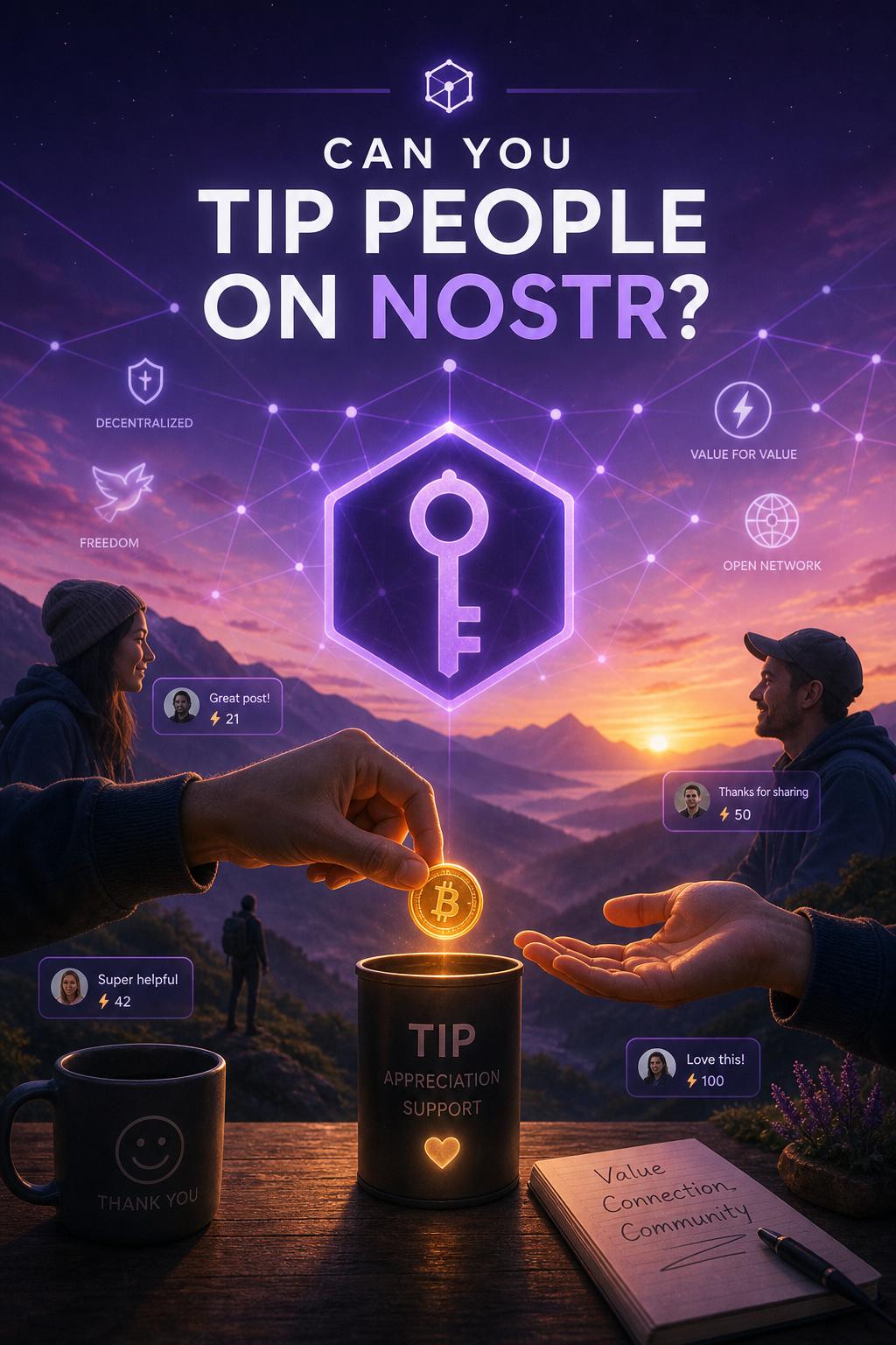 Can you tip people on Nostr? Can you tip people on Nostr?