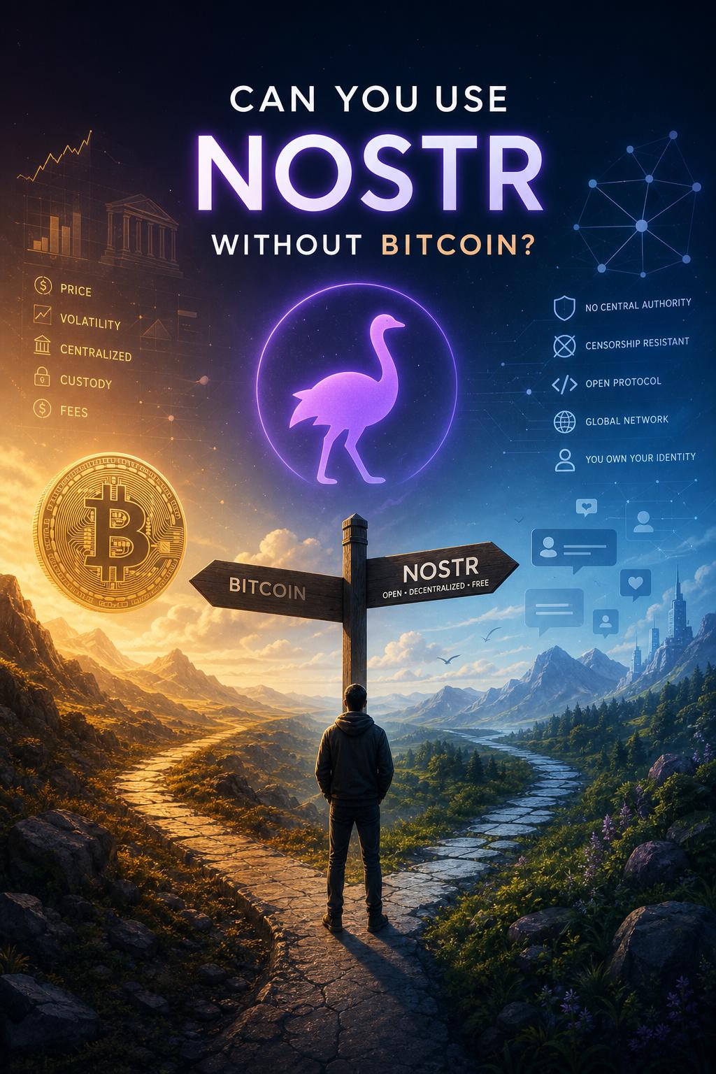 Can you use Nostr without Bitcoin? Can you use Nostr without Bitcoin?