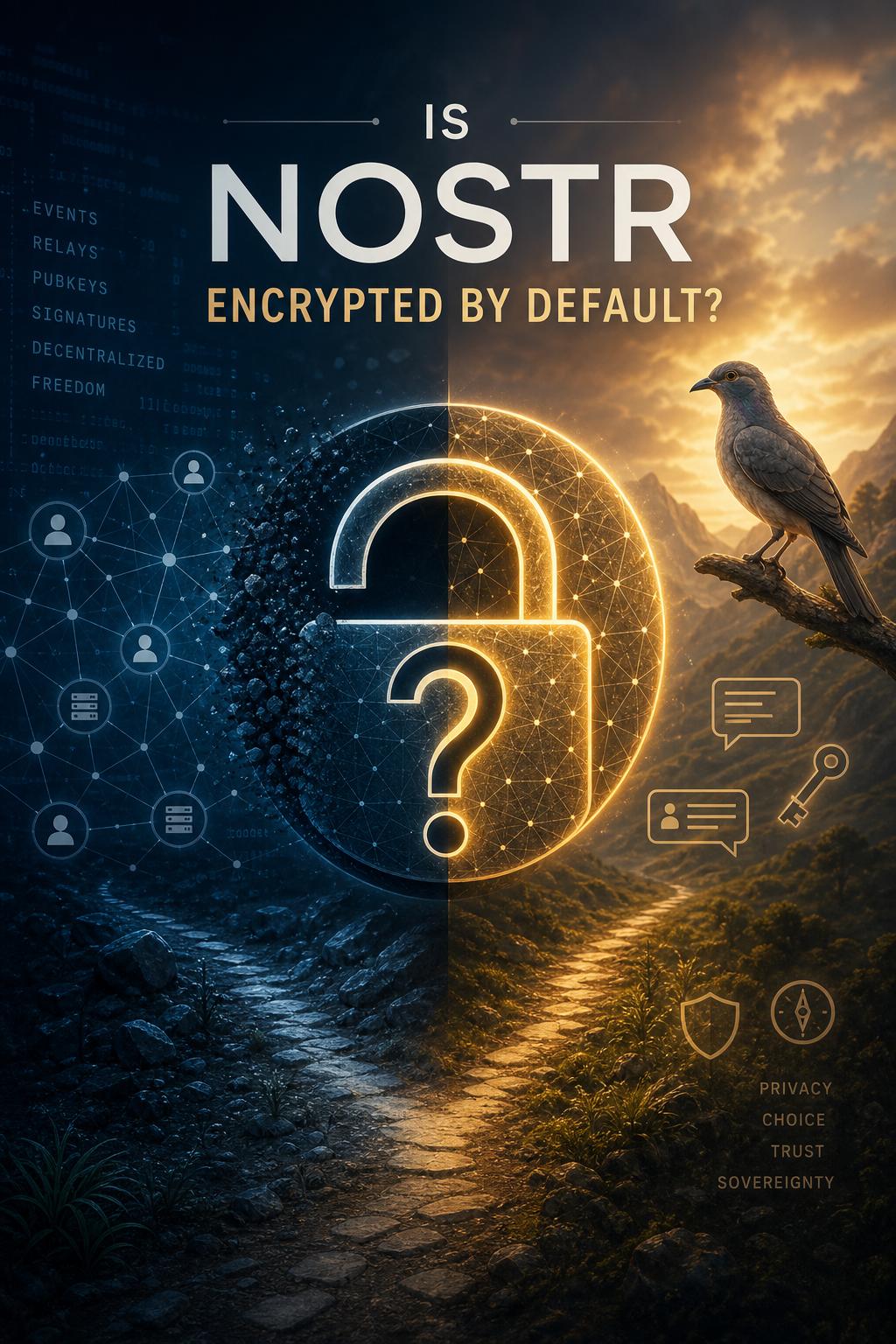 Is Nostr encrypted by default? Is Nostr encrypted by default?