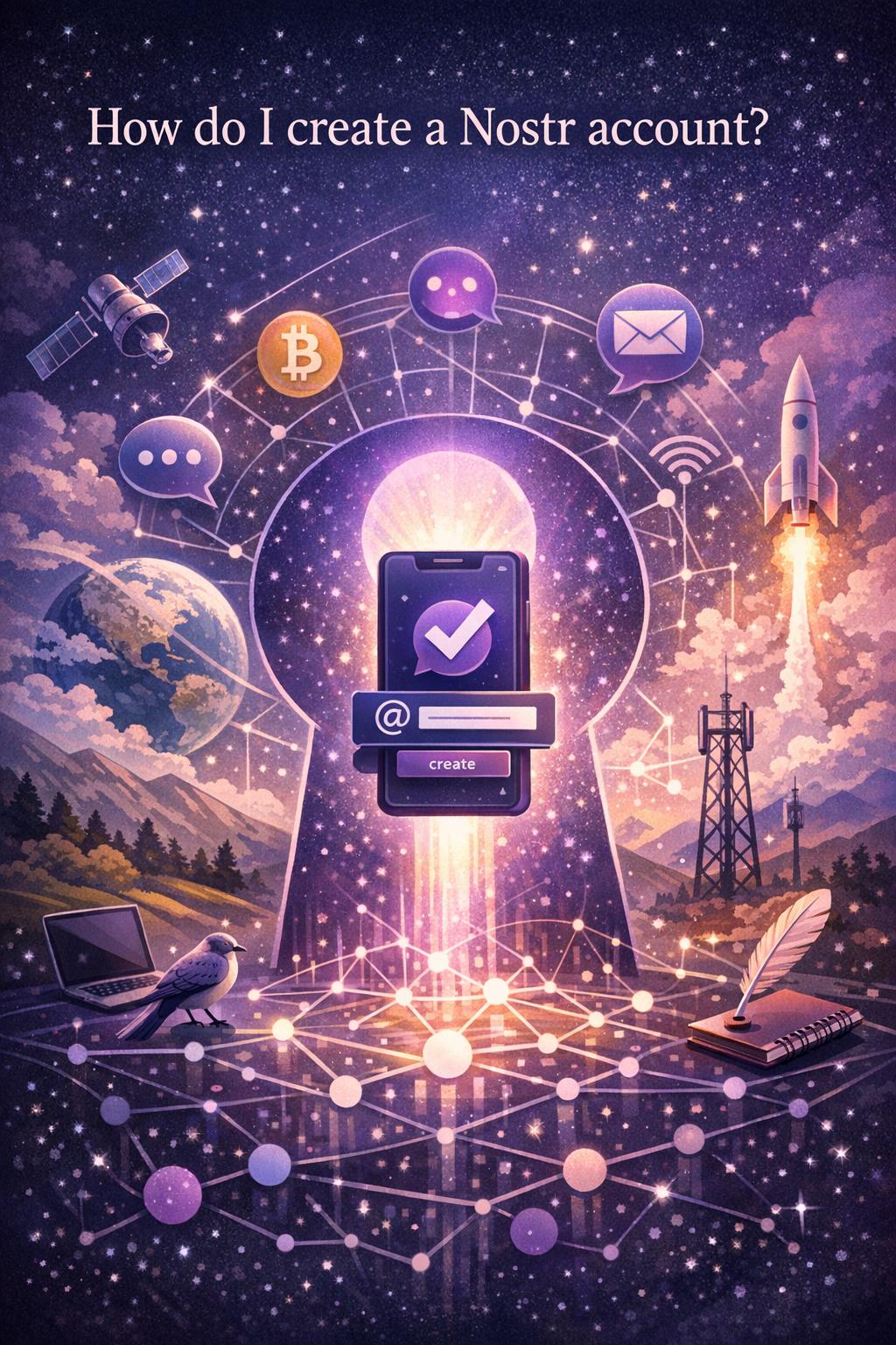 How do I create a Nostr account? How do I create a Nostr account?