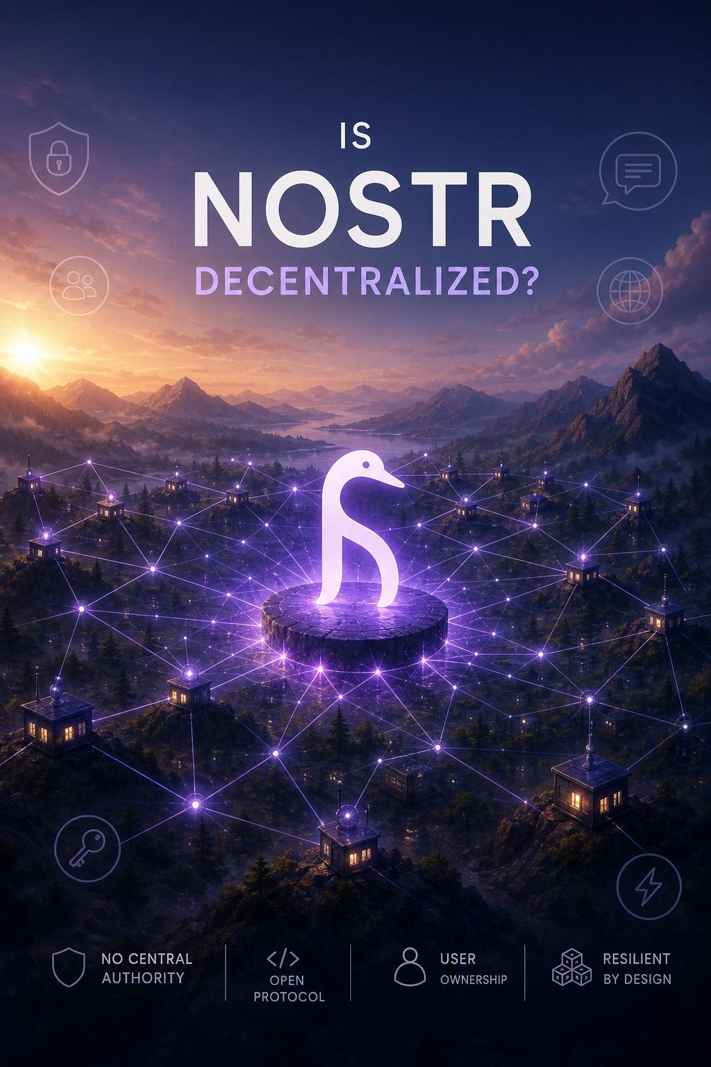 Is Nostr decentralized? Is Nostr decentralized?