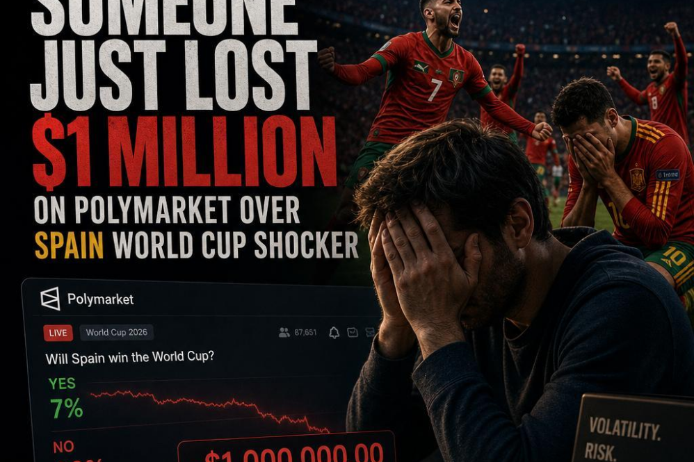 Someone Just Lost $1 Million on Polymarket Over Spain World Cup Shocker
