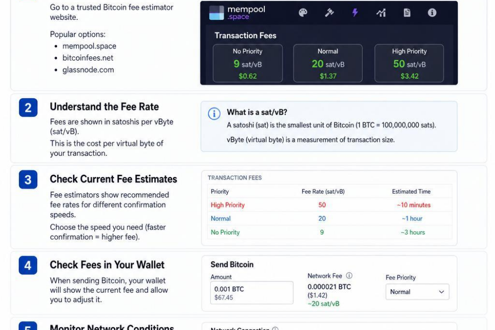 How to Check Bitcoin Fees