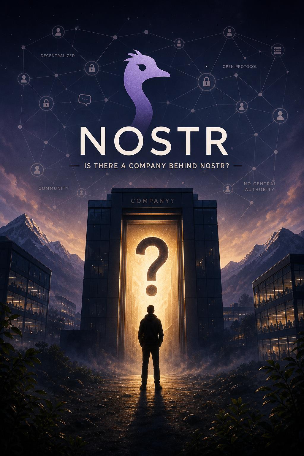 Is there a company behind Nostr? Is there a company behind Nostr?
