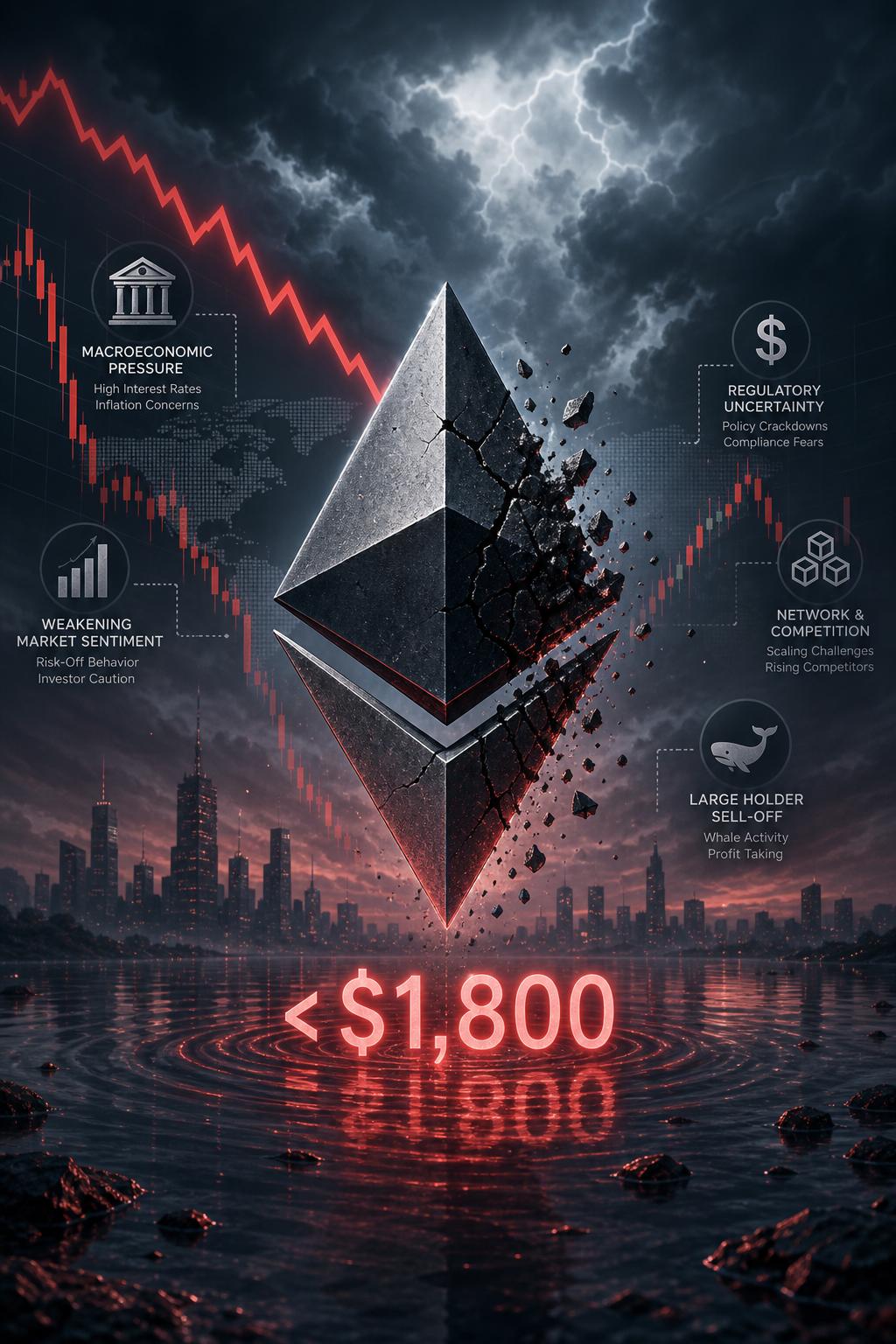 Bitmine's Ethereum bet nears $9 billion loss as ether falls below $1,800 Analyzing market Factors Driving ether's Decline Below One thousand Eight Hundred Dollars