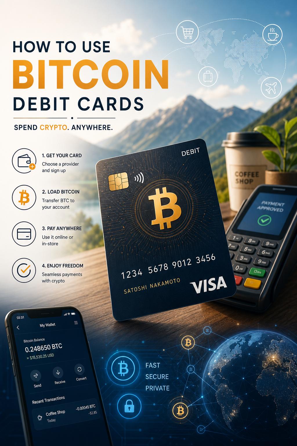 How to Use Bitcoin Debit Cards How to Use Bitcoin Debit Cards