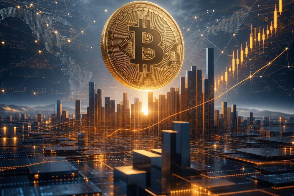 Bitcoin surges past $66,000, notching a 3.17% gain in 24 hours.