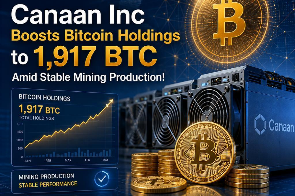 Canaan Inc Boosts Bitcoin Holdings to 1,917 BTC Amid Stable Mining Production!