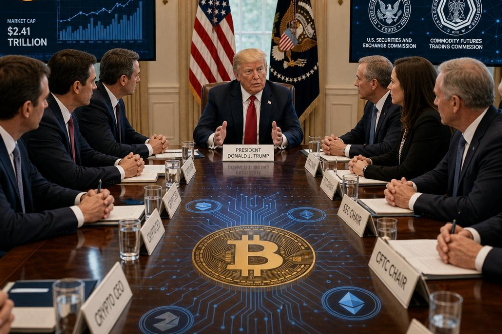 Trump meets crypto CEOs, SEC and CFTC leaders at White House for regulation talks