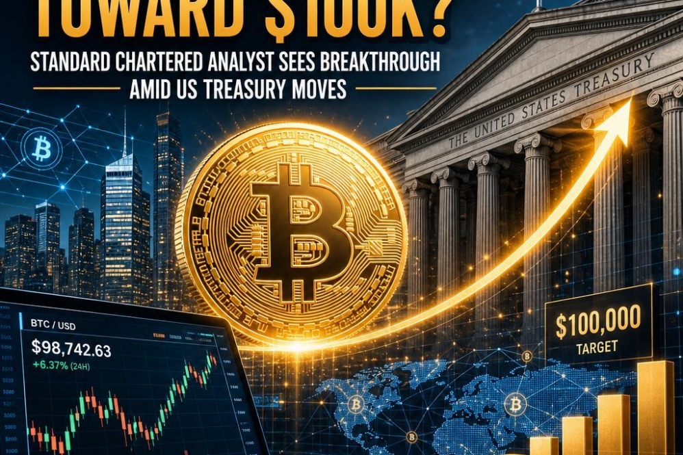 Bitcoin Soars Toward $100K? Standard Chartered Analyst Sees Breakthrough Amid US Treasury Moves