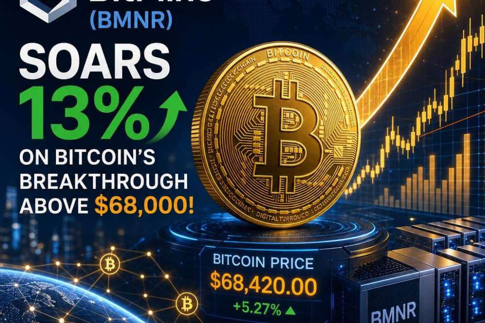 BitMine (BMNR) Soars 13% on Bitcoin’s Breakthrough Above $68,000!