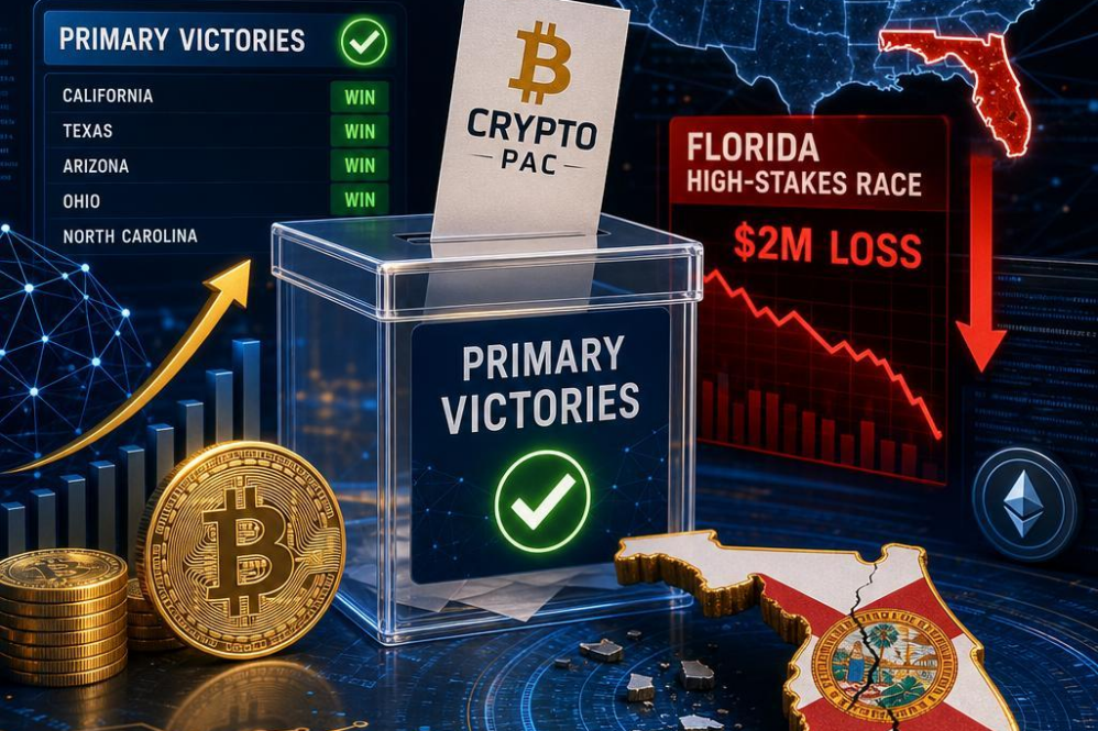 Crypto PAC Scores Primary Victories but Stumbles in High-Stakes Florida Race ($2M Loss)