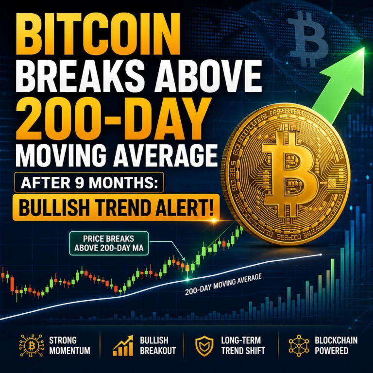Bitcoin Breaks Above 200-Day Moving Average After 9 Months: Bullish Trend Alert!
