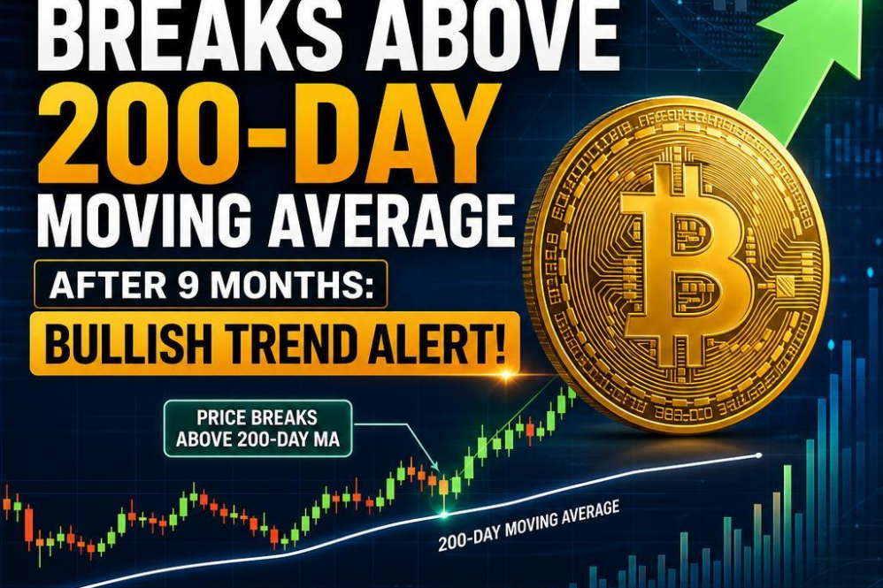 Bitcoin Breaks Above 200-Day Moving Average After 9 Months: Bullish Trend Alert!