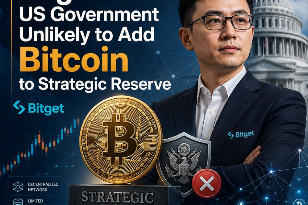 Bitget CEO: US Government Unlikely to Add Bitcoin to Strategic Reserve