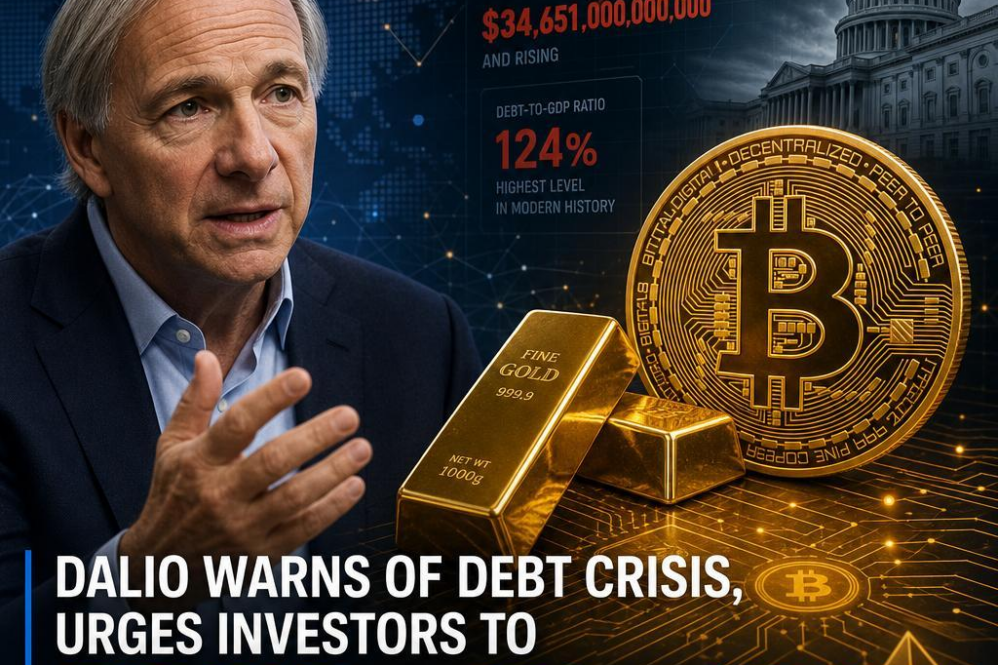Bloomberg: Dalio Warns of Debt Crisis, Urges Investors to Swap Bonds for Gold and Bitcoin