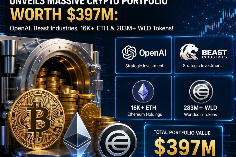Eightco Holdings (ORBS) Unveils Massive Crypto Portfolio Worth $397M: OpenAI, Beast Industries, 16K+ ETH & 283M+ WLD Tokens!